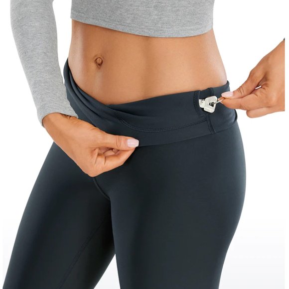 CRZ YOGA Thermal Fleece Lined Leggings 24" - Picture 3 of 7